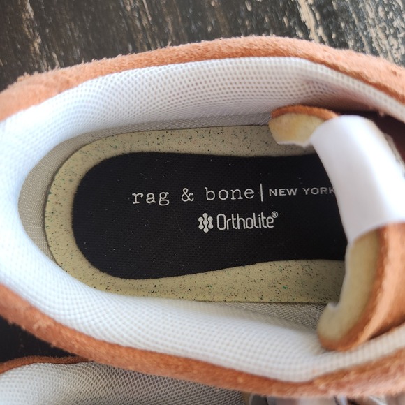 rag & bone Retro Court Sneaker in Sequoia Suede 39.5 US 9.5 Suede Leather - Picture 2 of 14